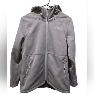 The North Face WindWall Full Zip Gray Hooded Jacket Size Small